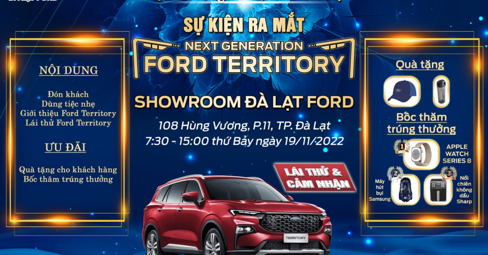 SỰ KIỆN RA MẮT VÀ LÁI THỬ FORD TERRITORY - THÀNH VIÊN MỚI CỦA GIA ĐÌNH FORD