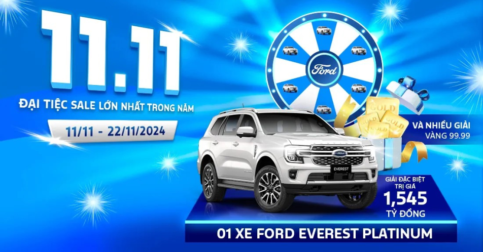 Ford Việt Nam Và Hệ Thống Đại Lý Triển Khai Chương Trình “Đại Tiệc Sale” Với Ưu Đãi Lớn Nhất Trong Năm Cho Khách Hàng Mua Xe Ford Trong Tháng 11