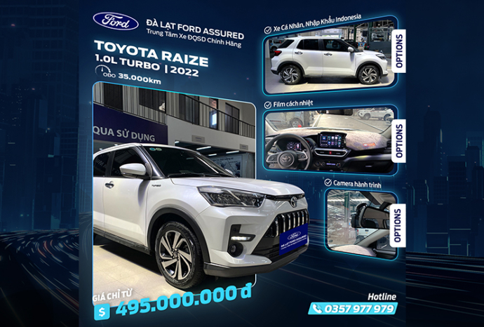 Toyota Raize 2022 1.0L Turbo nhập Indo
