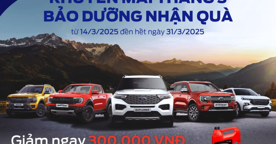 KHUYẾN MÃI THÁNG 3 – BẢO DƯỠNG NHẬN QUÀ
