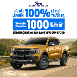 Sẵn Sàng Vi Vu Dịp Lễ 30/4 – Nhận Ngay 1000 Lít Dầu Khi Mua Ford Ranger