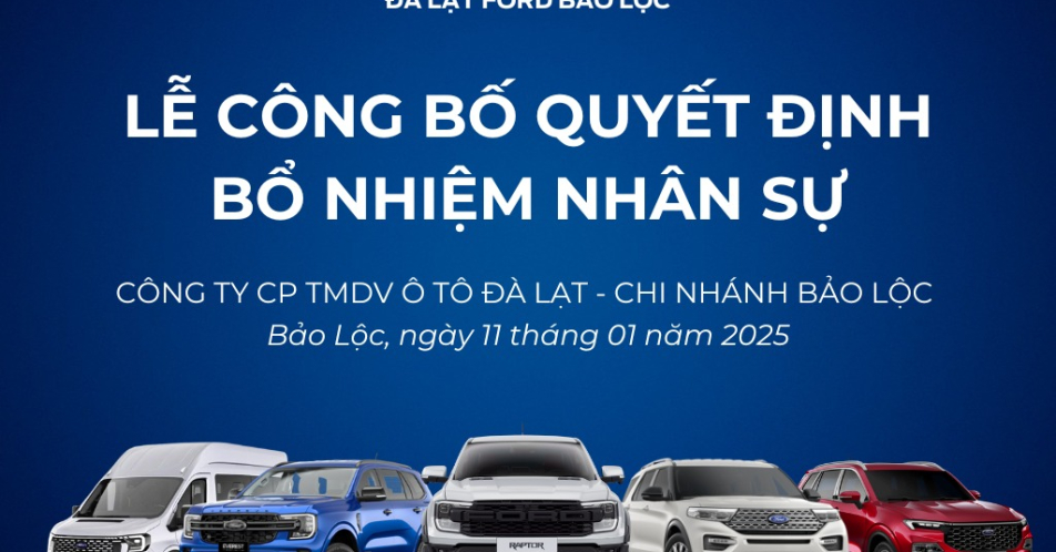THÔNG BÁO BỔ NHIỆM NHÂN SỰ