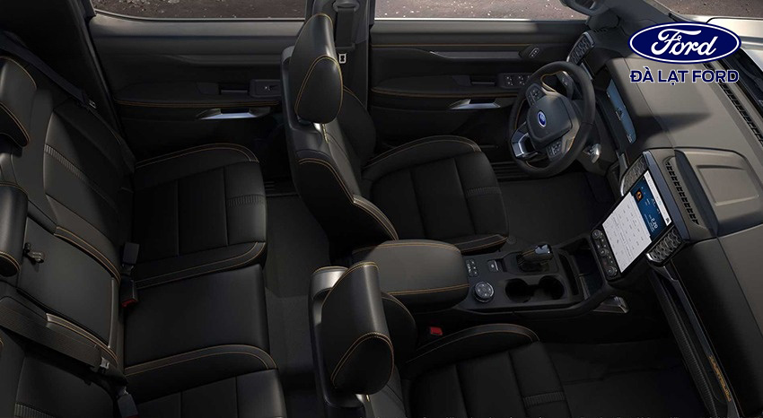 Nội thất Ford Ranger 2023 được làm mới toàn bộ