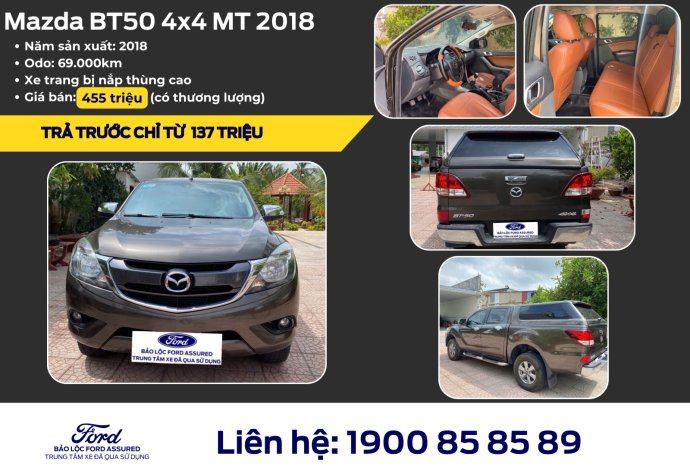 Mazda BT50 4x4 MT 2018