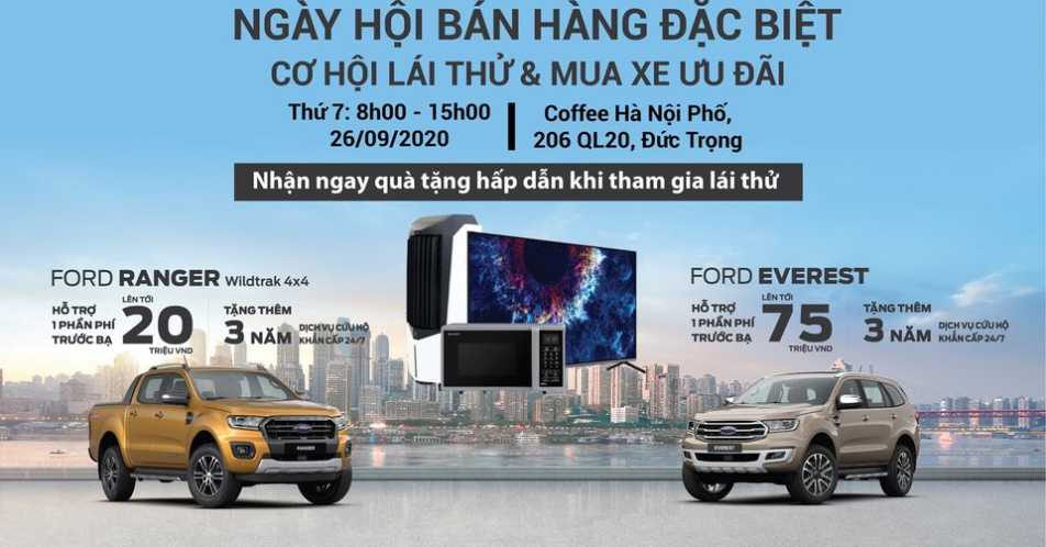 LÁI THỬ VÀ TRẢI NGHIỆM XE FORD TẠI ĐỨC TRỌNG